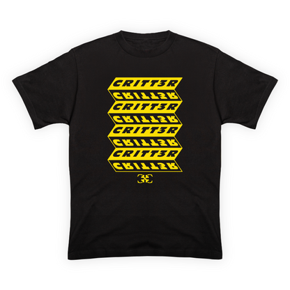 CRITT3R brand shirt featuring a captivating reflection design, showcasing the brand's innovative and modern style