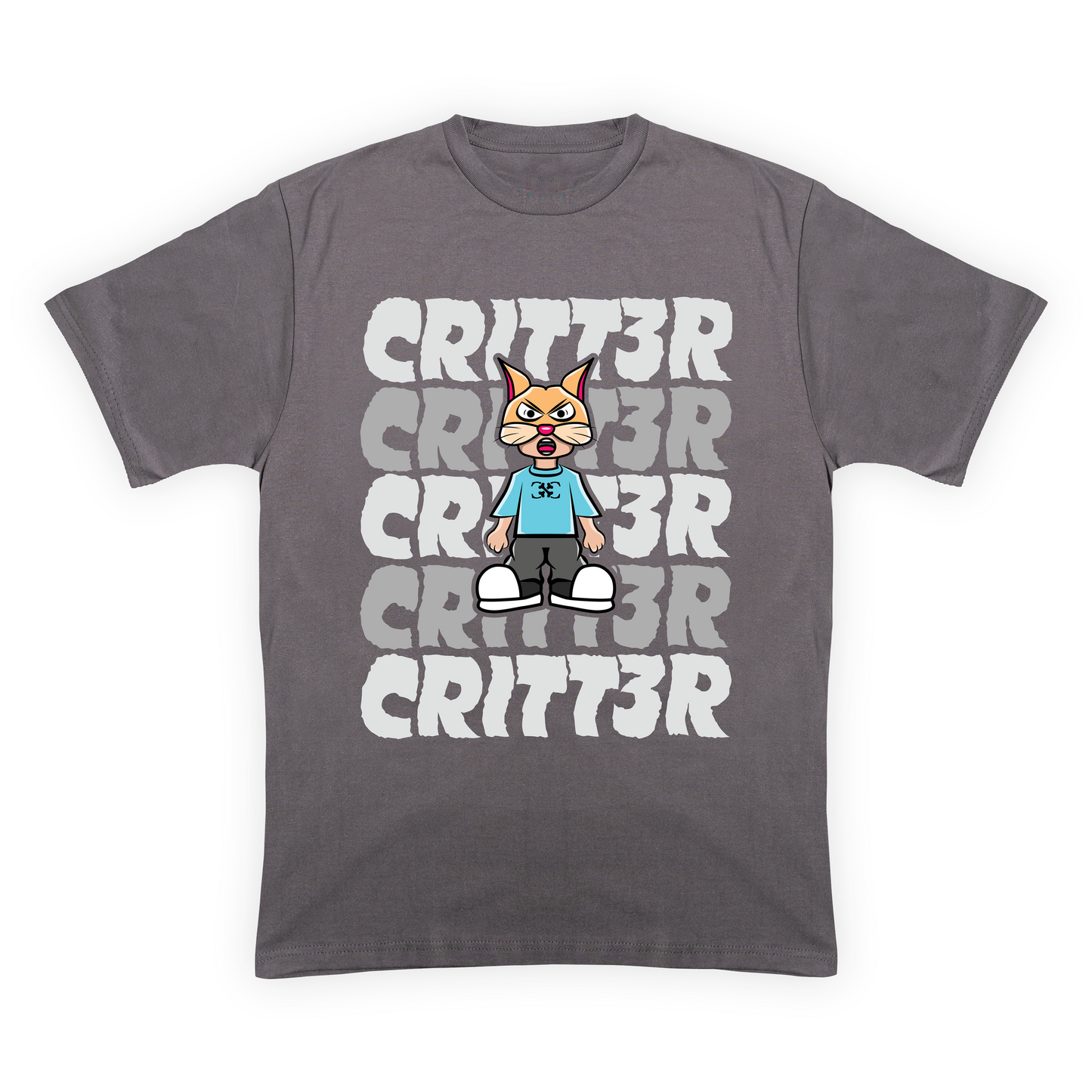 CRITT3R brand shirt featuring a captivating human-dog design, exemplifying the brand's unique style and creativity