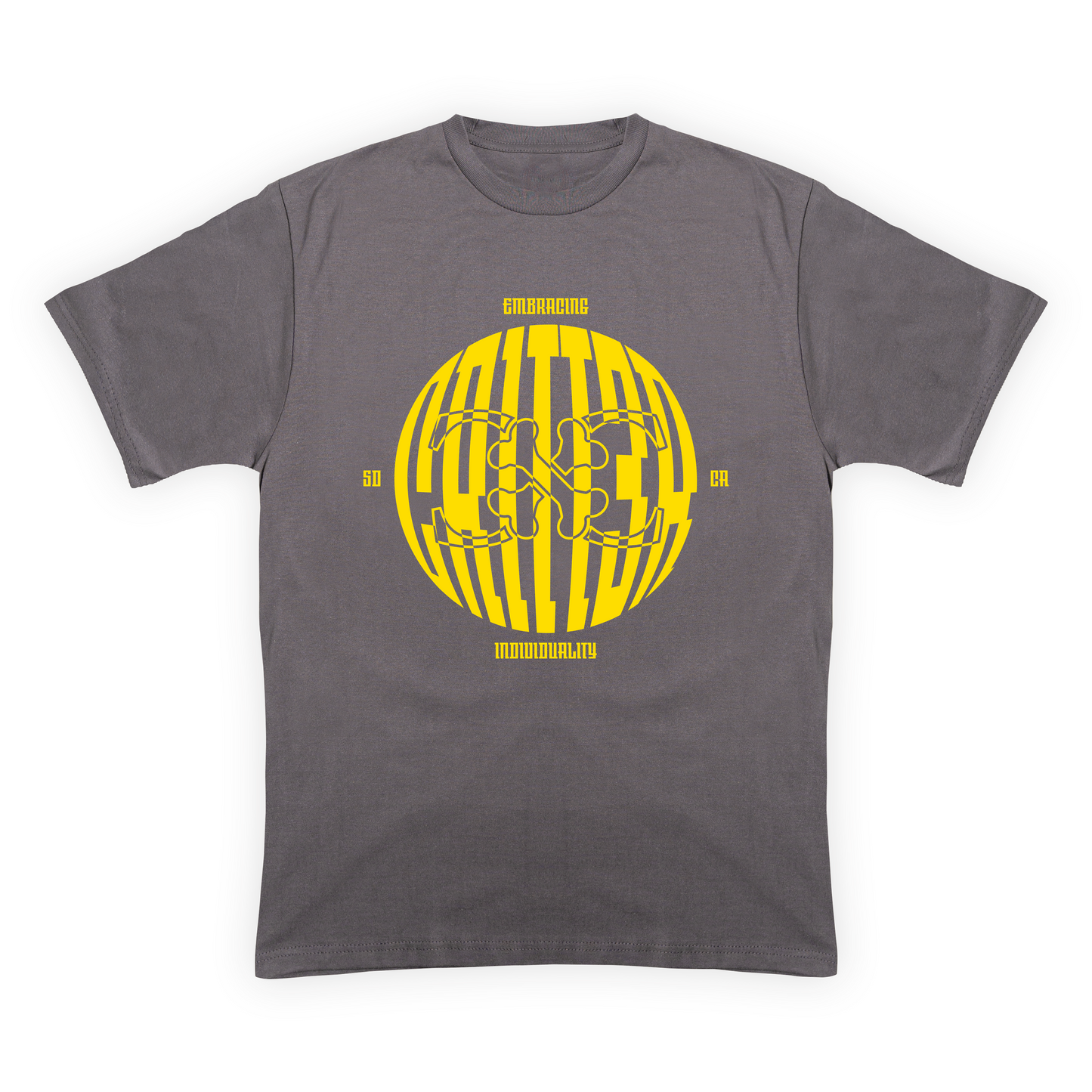 CRITT3R brand shirt adorned with a globe design, showcasing the brand's global perspective and unique style