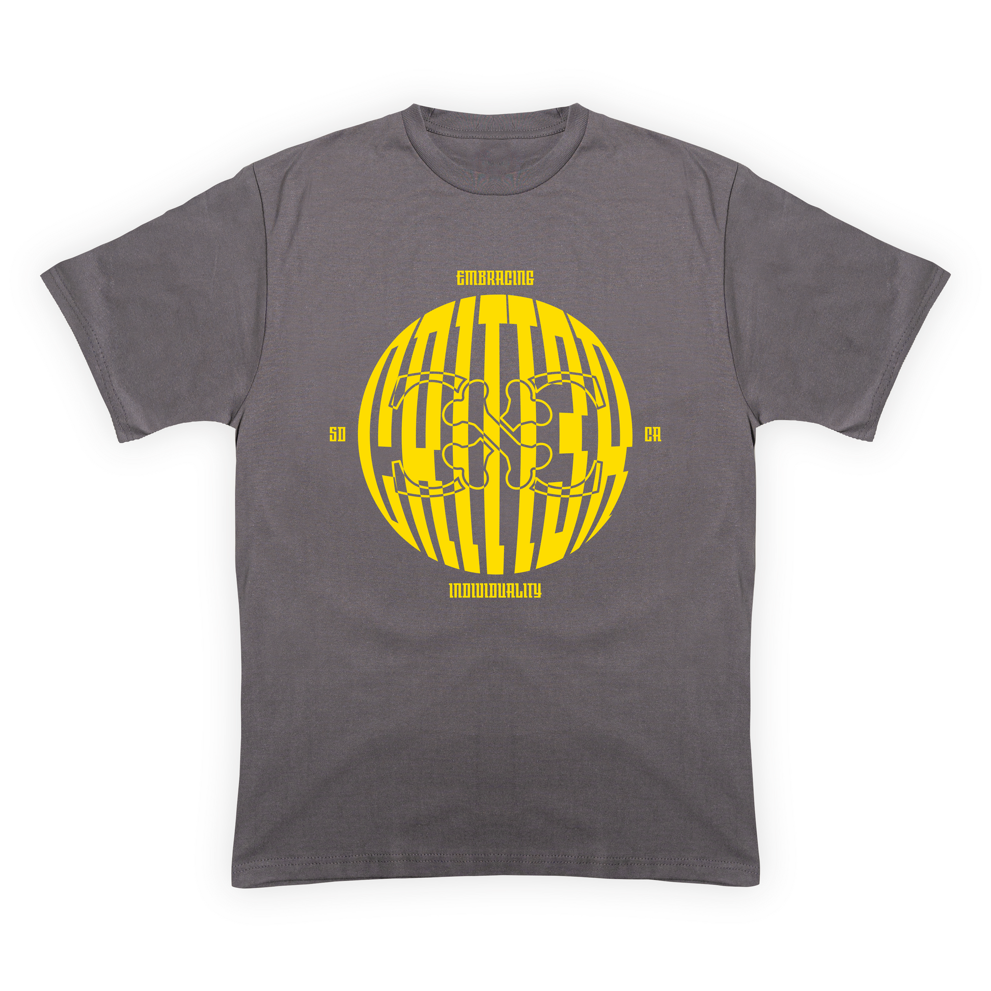 CRITT3R brand shirt adorned with a globe design, showcasing the brand's global perspective and unique style