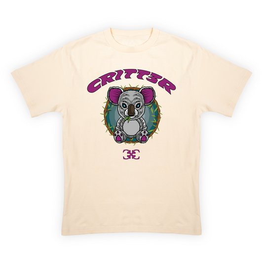 CRITT3R brand shirt featuring an adorable koala design, adding charm and character to the brand's unique style