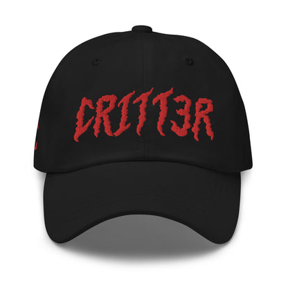 stylish CRITT3R brand hat, showcasing the brand's logo and design